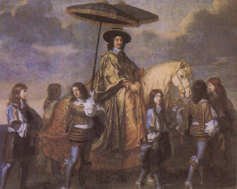 Charles le Brun Chancellor Seguier at the Entry of Louis XIV into Paris in 1660 Norge oil painting art